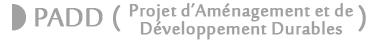 Page PADD (Projet d'Aménagement et de développement durables)