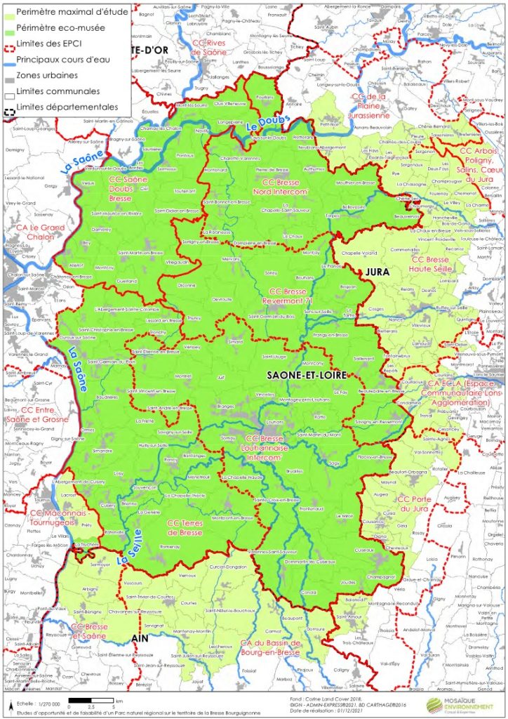 194 communes dans le périmètre de réflexion