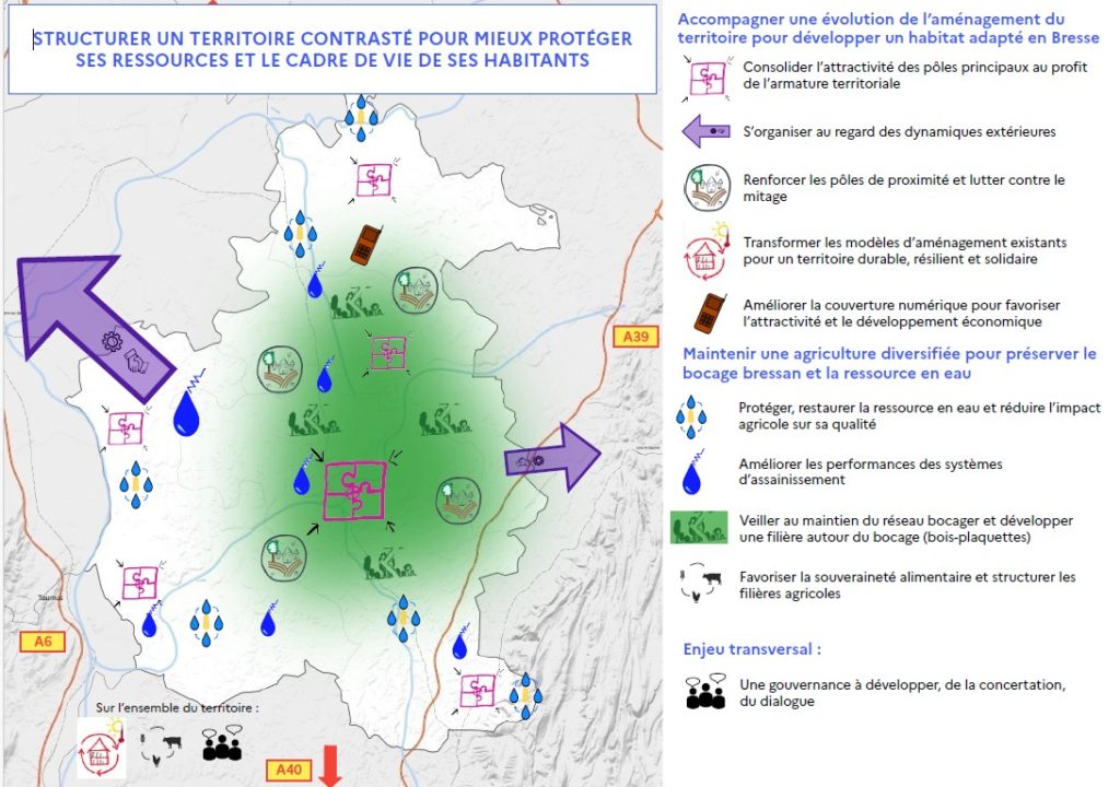 Structurer un territoire contrasté pourmieux protegers es ressources et le cadre de vie de ses habitants